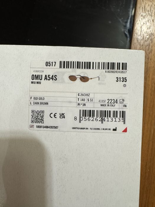 Okulary MIU MIU oryginal nowe