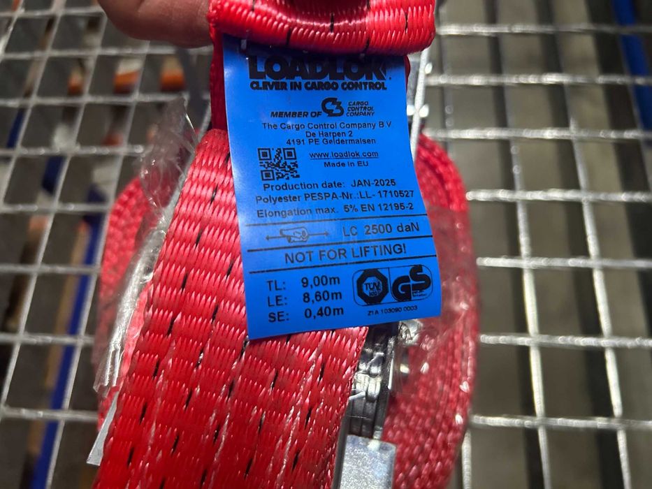 Ремінь стяжний з трещіткою Loadlok LC 2500 dan 9,0 m. 12195-2