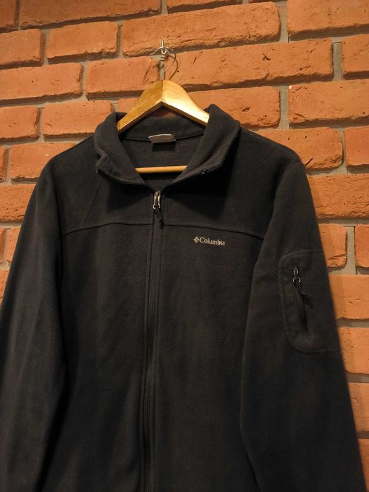 Bluza Polarowa Rozpinana Columbia Damska Małe Logo Czarna Górska