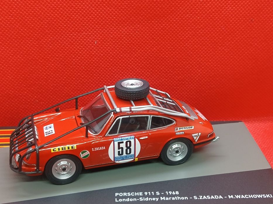 Miniaturas 1:43 Porsche de Ralies  novos, 9 diferentes
