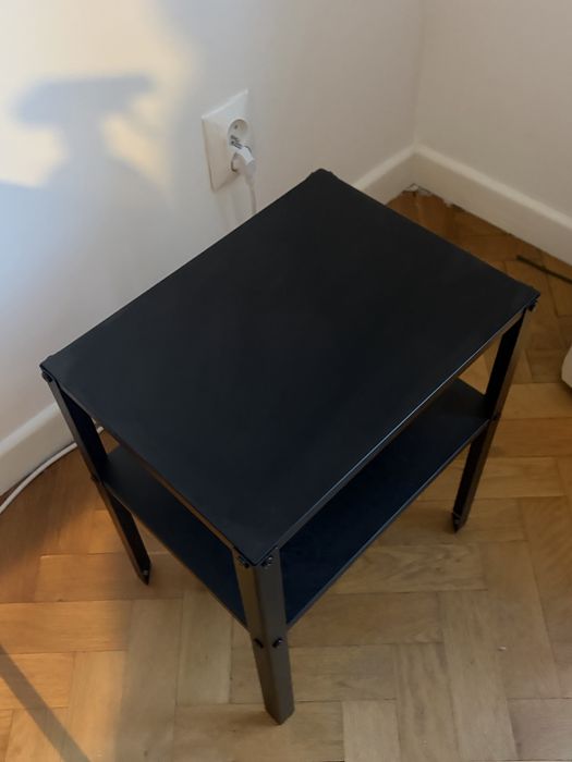szafka stolik nocny ikea metalowy czarny