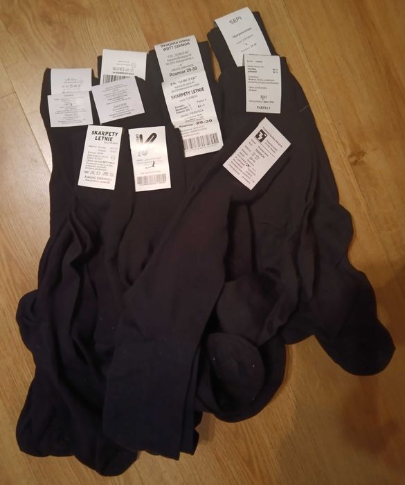 Skarpety letnie wojskowe, skarpetki WP wz. 538/MON rozm. 29-30, 3 pary