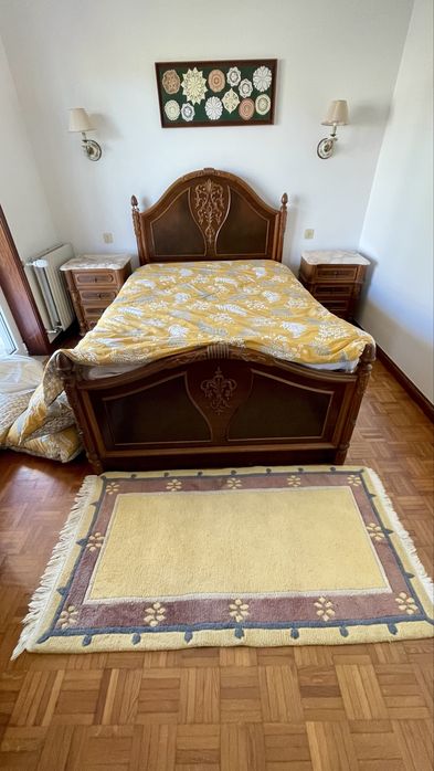 Mobilia de quarto  cama 190x130 cm colchão incluído