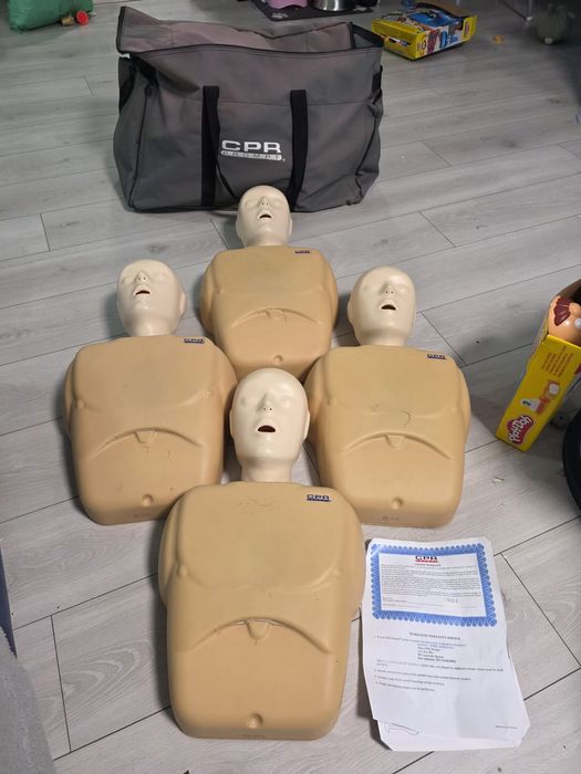 4szt komplet fantom fantomów do resuscytacji SPRAWNY