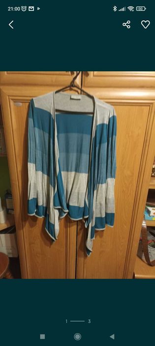 Kardigan turkusowy r. 46