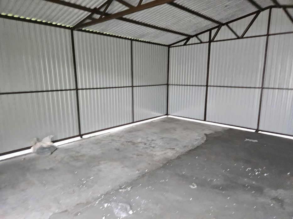 5x6 MAŁ Garaze Blaszane Garaż Blaszany Blaszak Blaszaki Antracyt Okuci