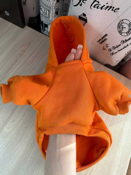 Теплий худі на флісі для собаки/кота