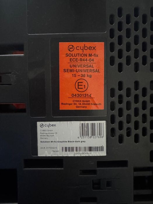 Cadeira Auto Cybex Solution M-Fix (15–36 kg) ISOFIX – Bom Estado