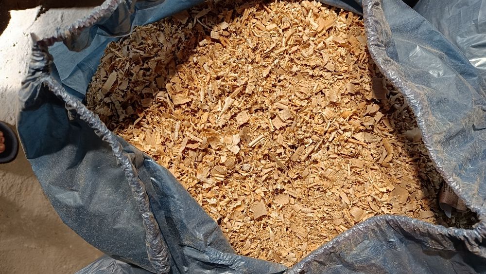 Trociny pakowane w workach 120l