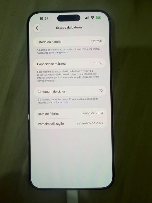Iphone 15 Pro Max Bateria 100%