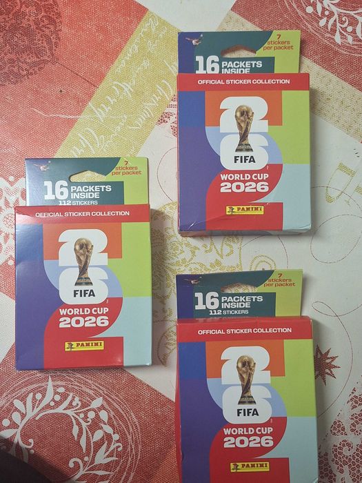 Embalagem com 8-16 saquetas Mundial 2026