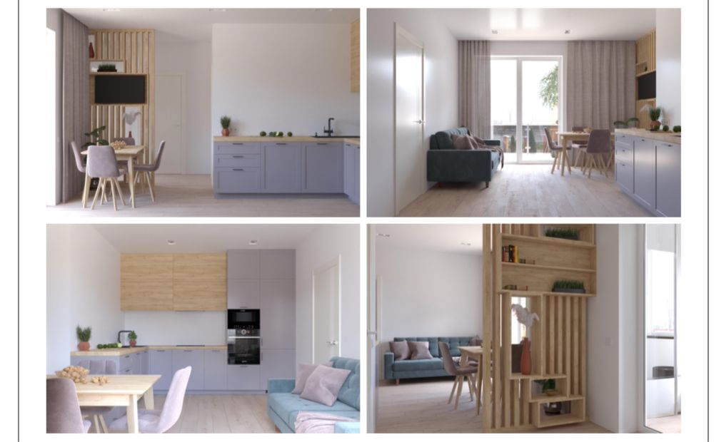 Дві двокімнатних квартири Лич. Район 118.4 м2