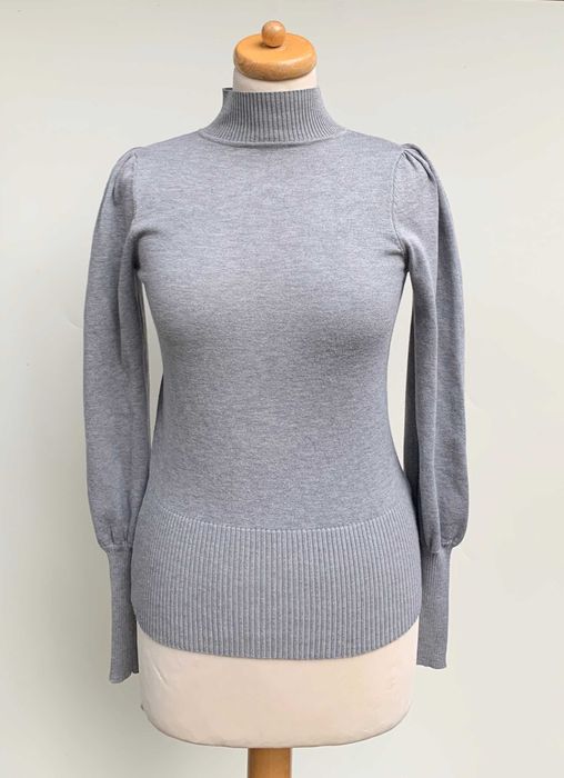 Sweter S 36 New Look Szary Golf Szrość