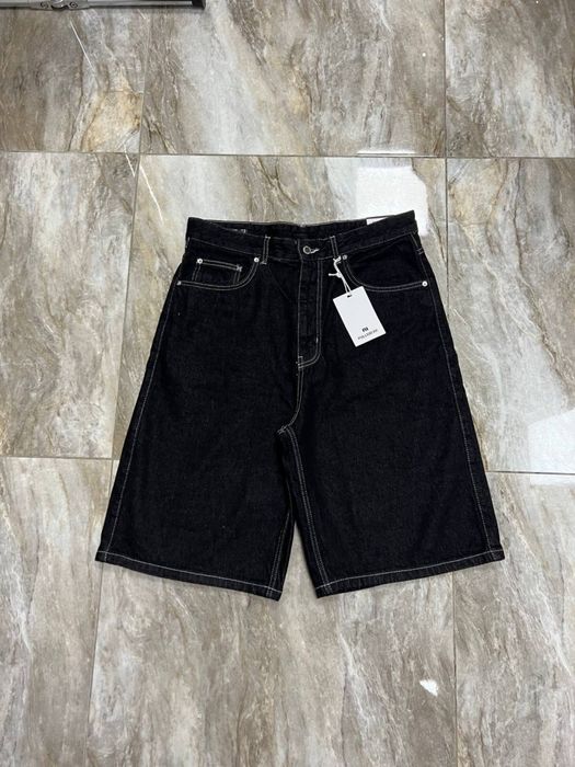Нові широкі шорти джинсові BAGGY raw shorts широкие шорты реп ecko sk8