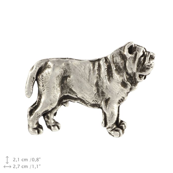 Mastif neapolitański pin posrebrzony Art-Dog