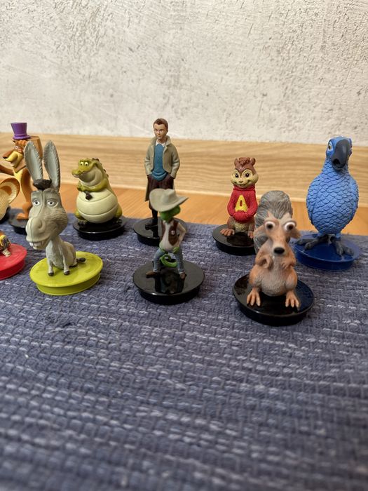 Figurki z Kina, Cup Topper Figures, Zygzak, Shifu, Alvin