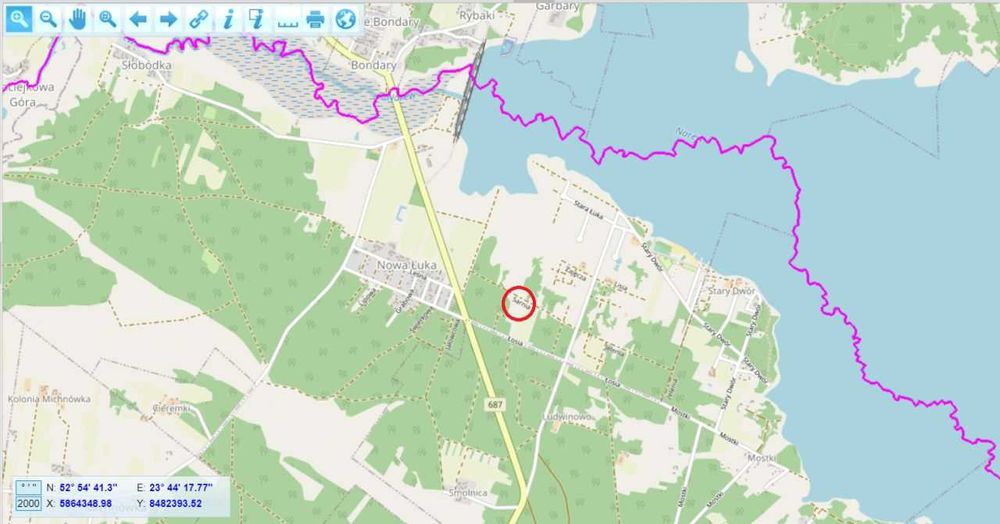 Działka budowlana NOWA ŁUKA NAREWKA