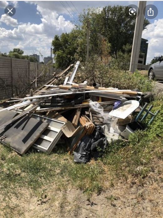 Уборка территории и вывоз мусора и хлама