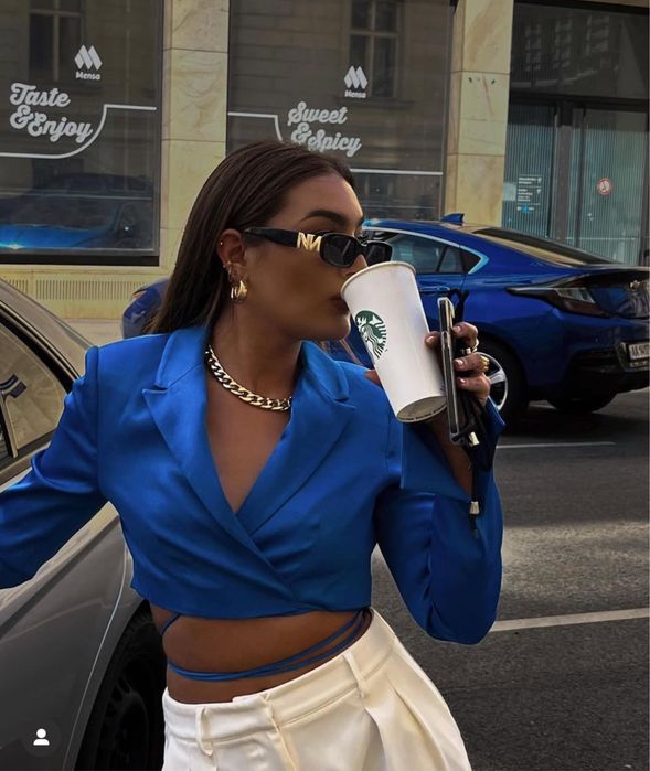 Блейзер атласний Зара