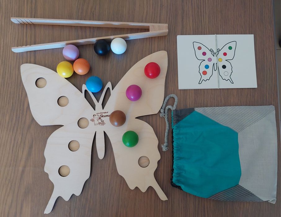 Jogo Borboleta de madeira NOVO