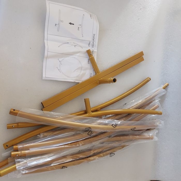 Łuk ślubny złoty 190