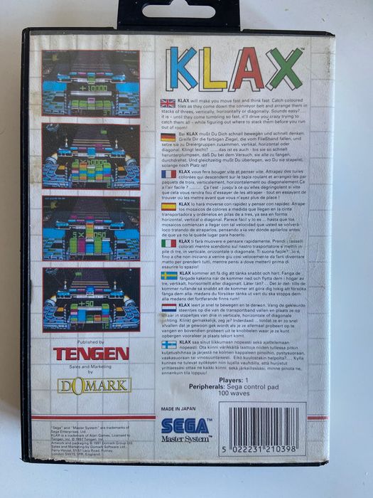 Klax ( Master System )