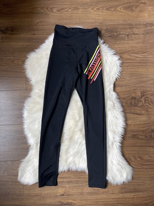 Workout primark be passionate czarne sportowe legginsy do ćwiczeń XXS