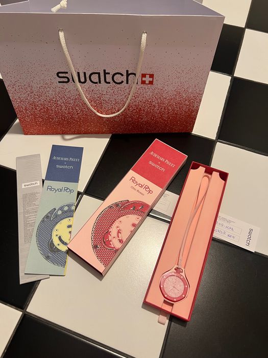 Zegarek Royal Pop Swatch&Audemars Piguet Różowy