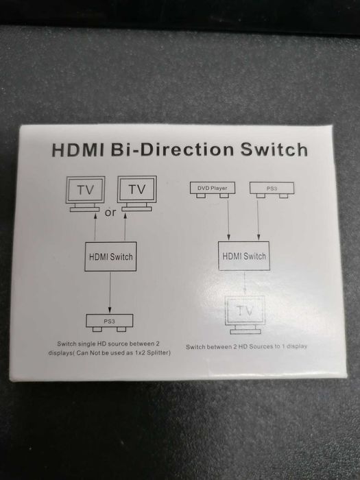 Comutador bidireccional HDMI 1/2 1080p 3D 4Kx2K