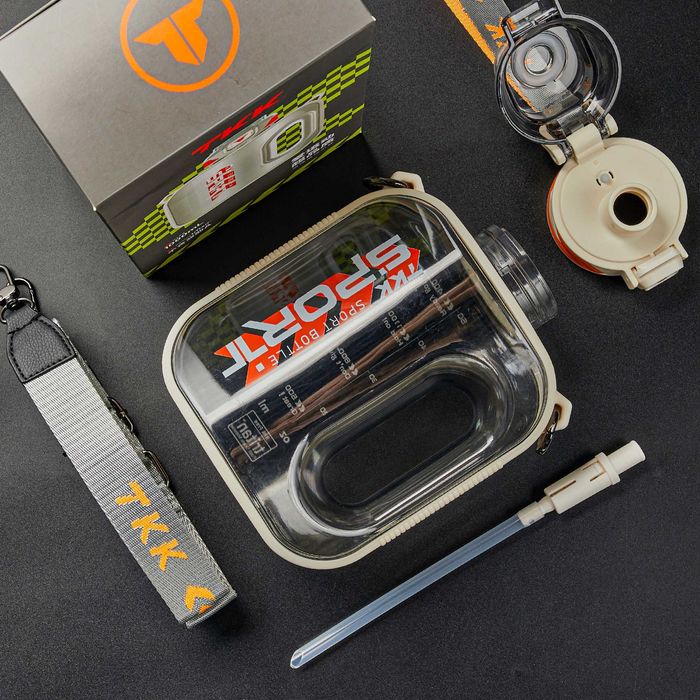 Пляшка для води шейкер для залу спортивна вело TKK 1022 1600мл Тритан