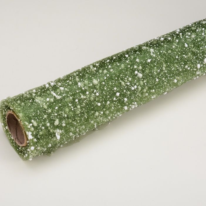 Материал для оформления букетов и поделок сетка снег