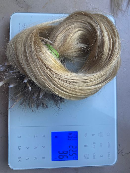 Włosy dziewicze blond 45 cm
