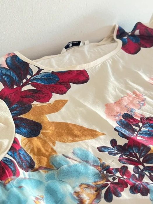 T-shirt Tom Tailor mulher M Floral elegante primavera/verão