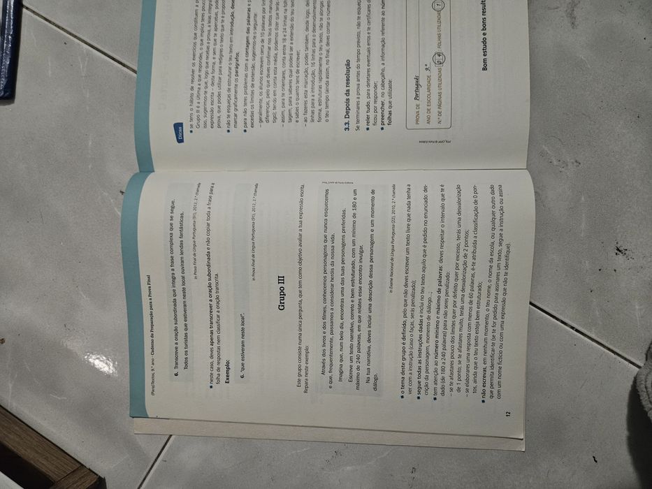 Livro de preparação para a prova final 9°ano