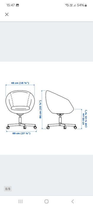 Fotel obrotowy szary