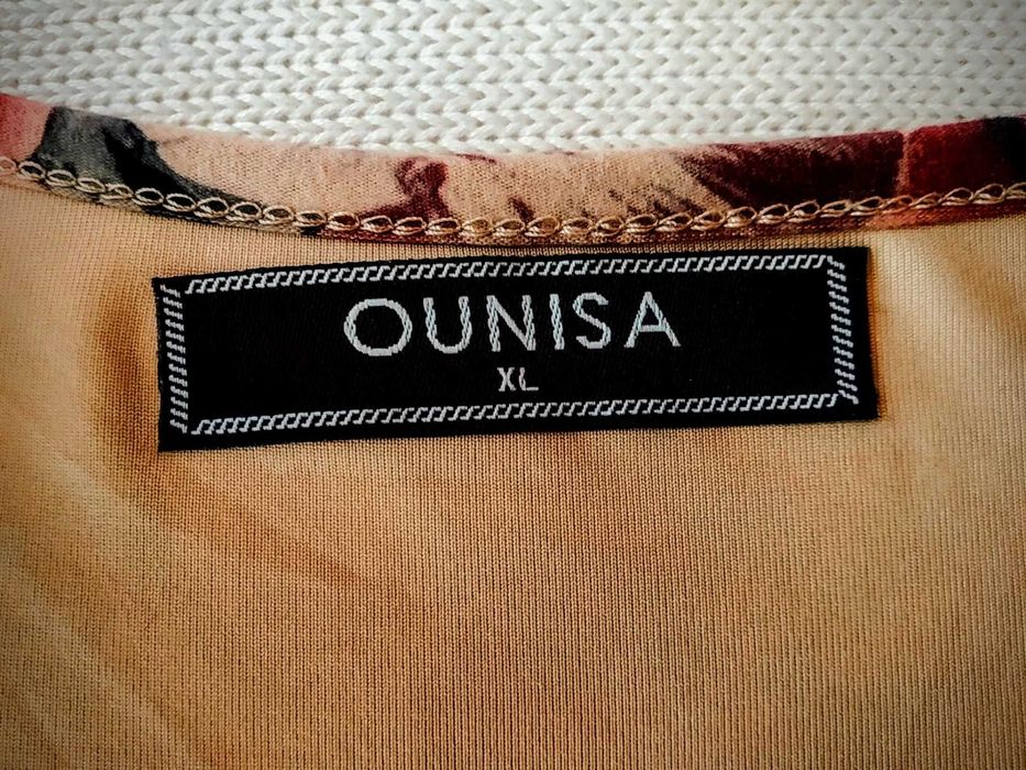 (NOVO, PORTES GRÁTIS) Vestido Com Estampado Floral - OUNISA - Tam. XL