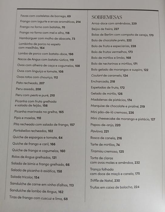 Livro de receitas