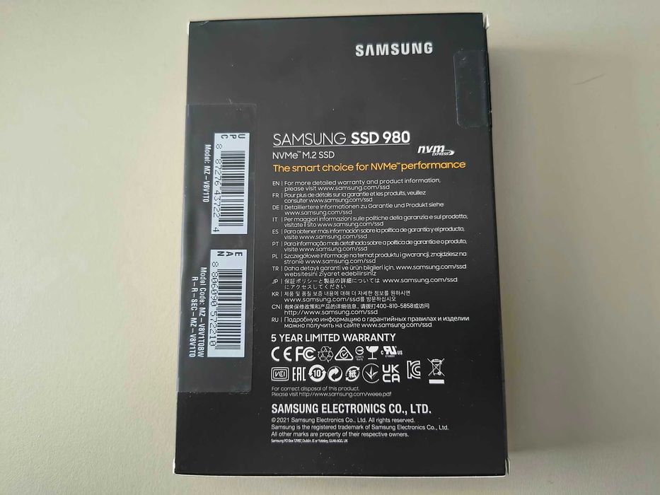 Nowy, oryginalny dysk SSD NVME Samsung 980 1TB PCI Gen 3