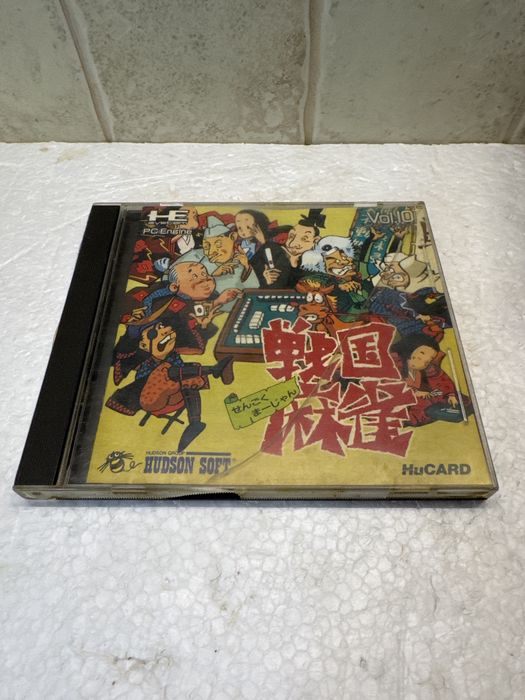 Sengoku Mahjong - gra na PC Engine / CoreGraFX / Turbografx - HuCard Hudson Soft vol. 10