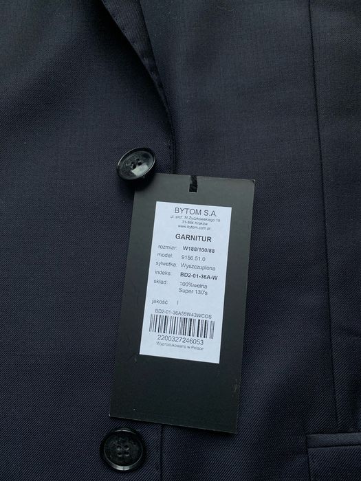 Garnitur Bytom  męski, W188/100/88 , 100 % wełna