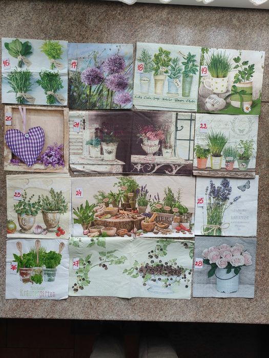 Serwetki papierowe decoupage