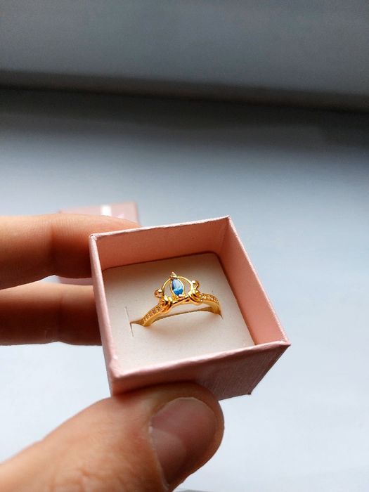 Złoty Pierscionek Pandora Disney Gold Ring New