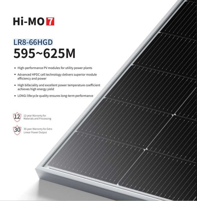 Сонячна панель Longi LR8-66HGD HI-MO 7