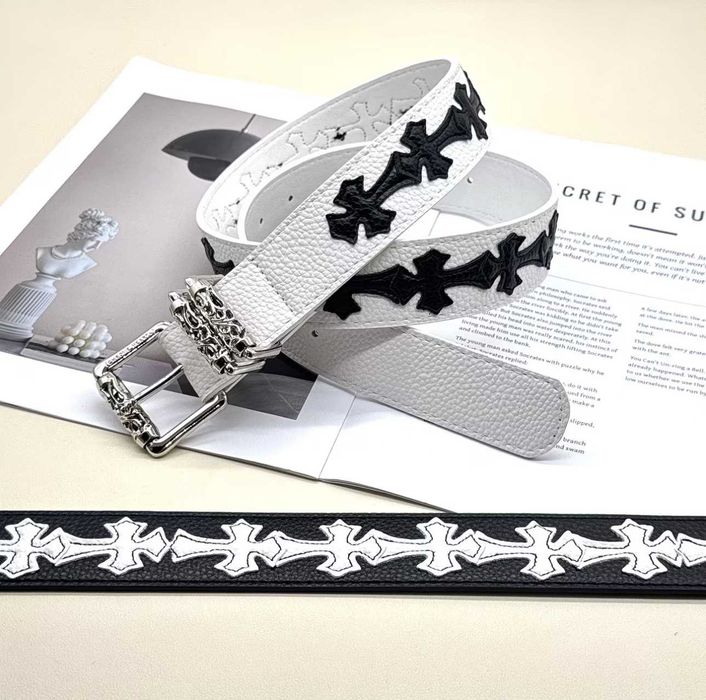 Ремінь Chrome Hearts з Хрестами Пояс Хром Хартс Пасок Хром Хардс