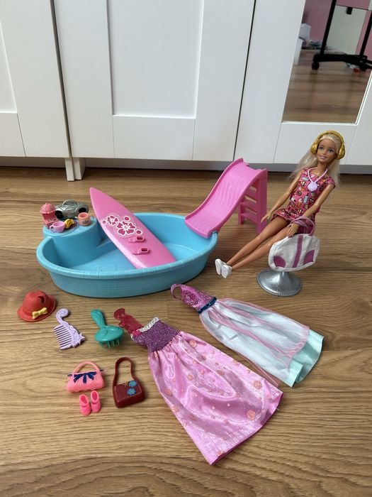 Basen lalka Barbie z akcesoriami