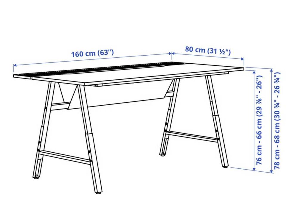 biurko Ikea UTESPELARE gamingowe