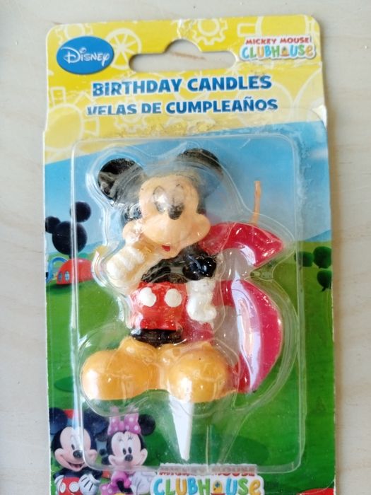 Vela aniversário Mickey