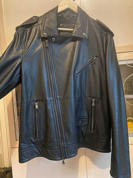 косуха кожанка кожаная куртка новая унисекс SISLEY