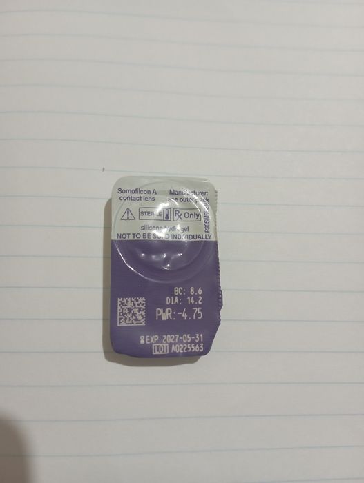 Лінзи ClearLux Premium  1 шт -4.75 місячні