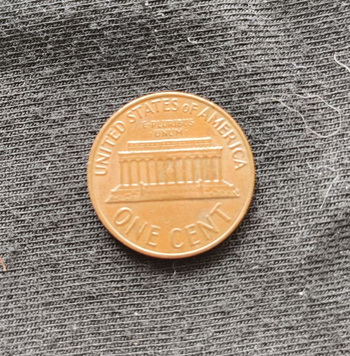 Moeda um cêntimo de dólar de 1963